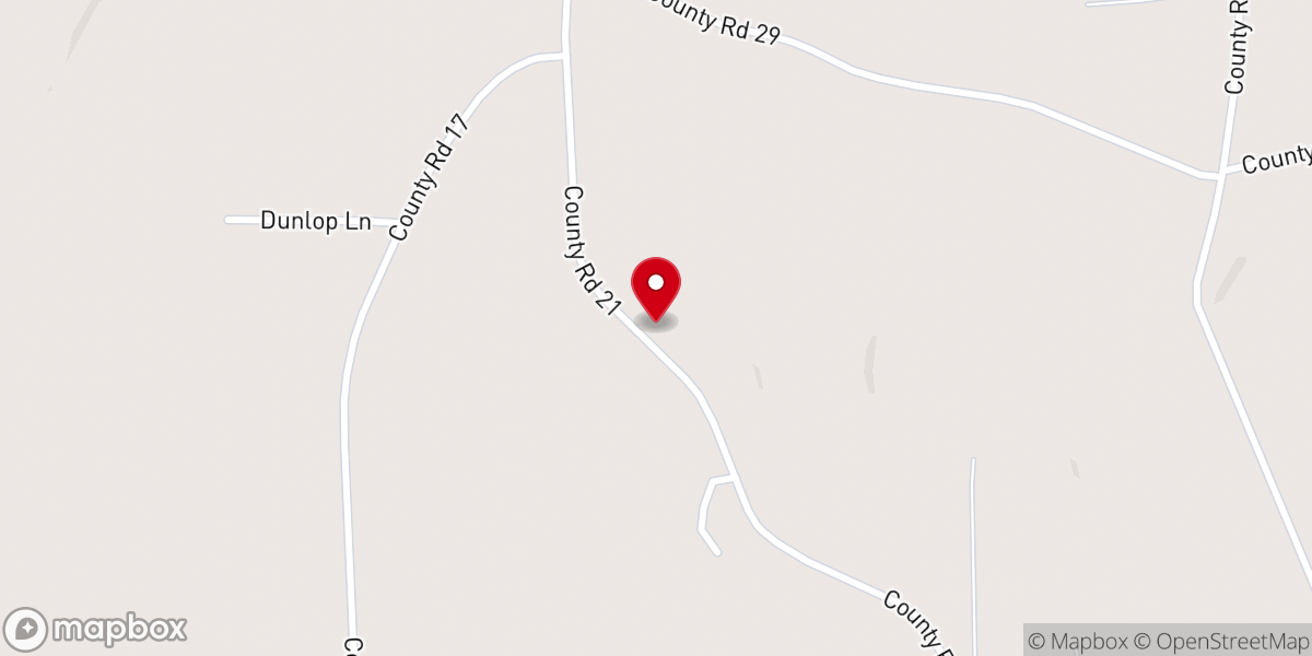 Map showing location of Mount Flat Church