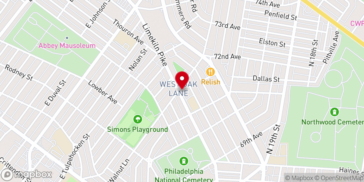Map showing location of St Athanasius Catholic Church