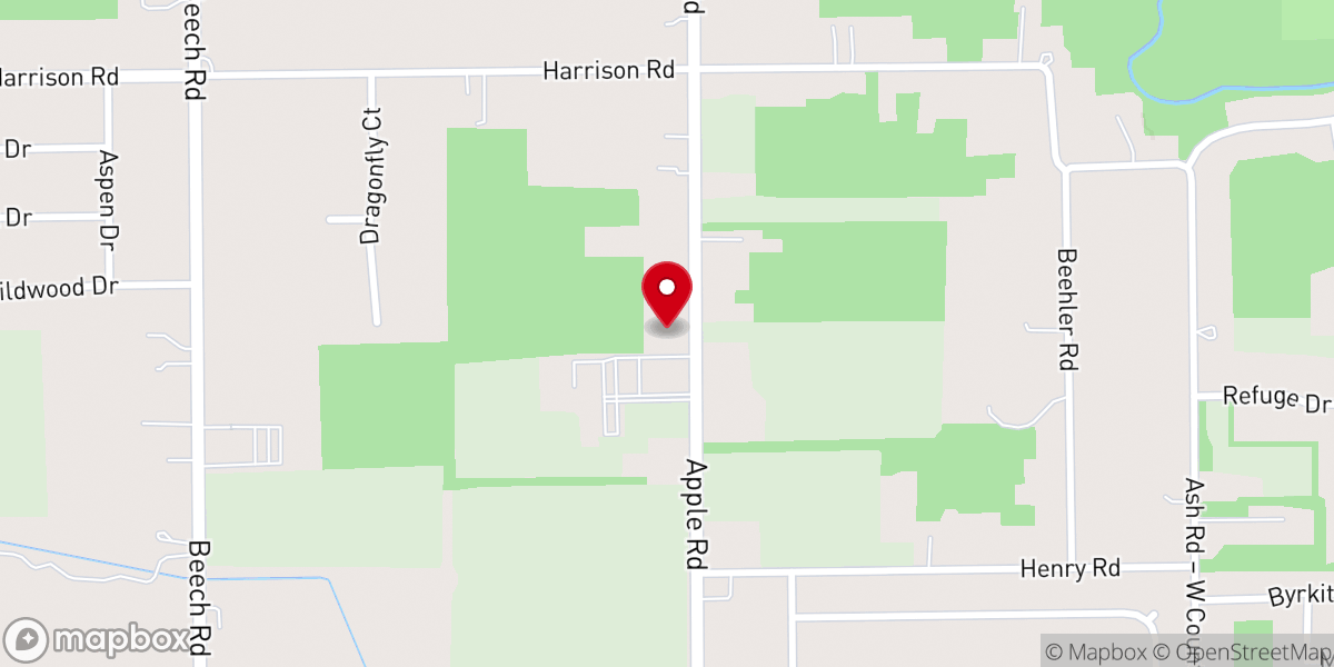 Map showing location of Michiana Biblical Counseling Center
