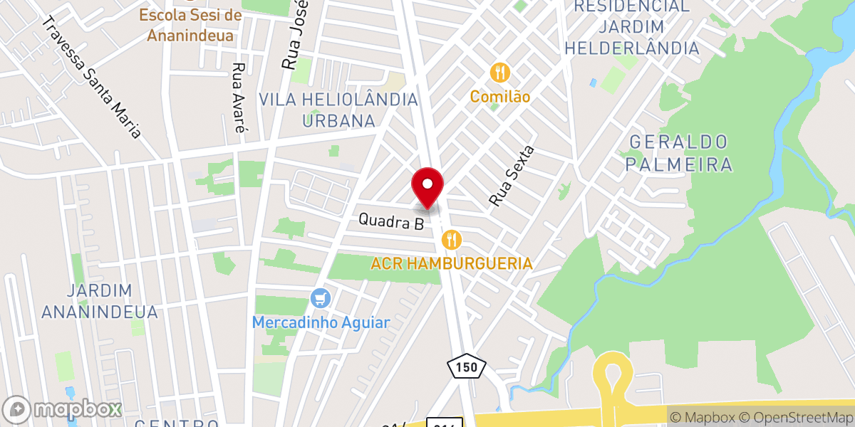 Map showing location of Igreja Batista Povo de Deus