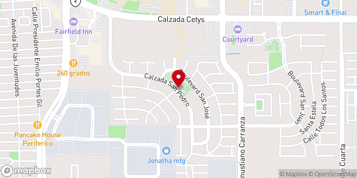 Map showing location of Capellanía de San Pedro Apostol