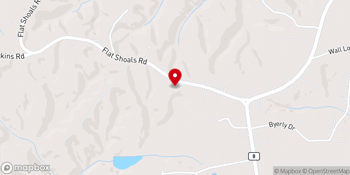 Map showing location of Shining Light Baptist