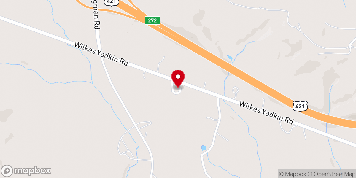 Map showing location of Wilkes Temple