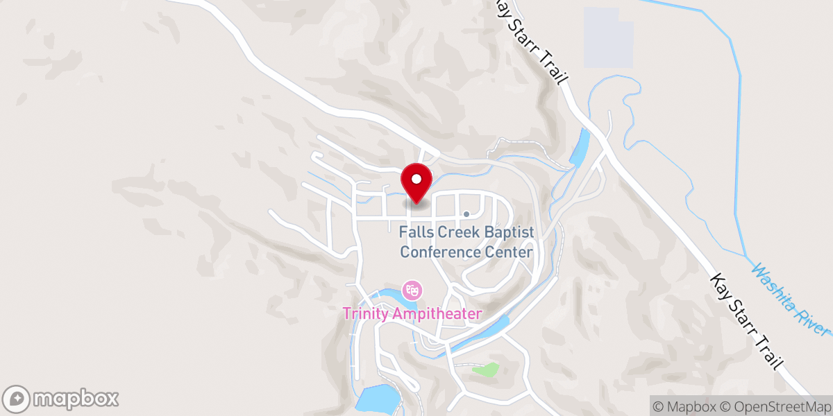 Map showing location of Healdton Bethel Falls Creek Cabin