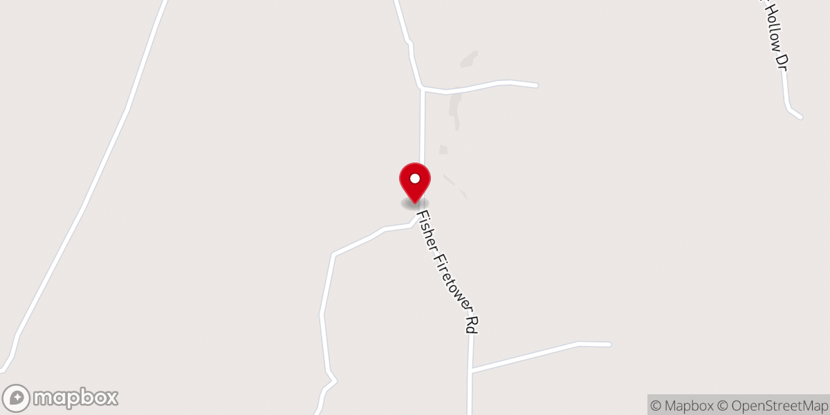Map showing location of Shady Grove Church of God