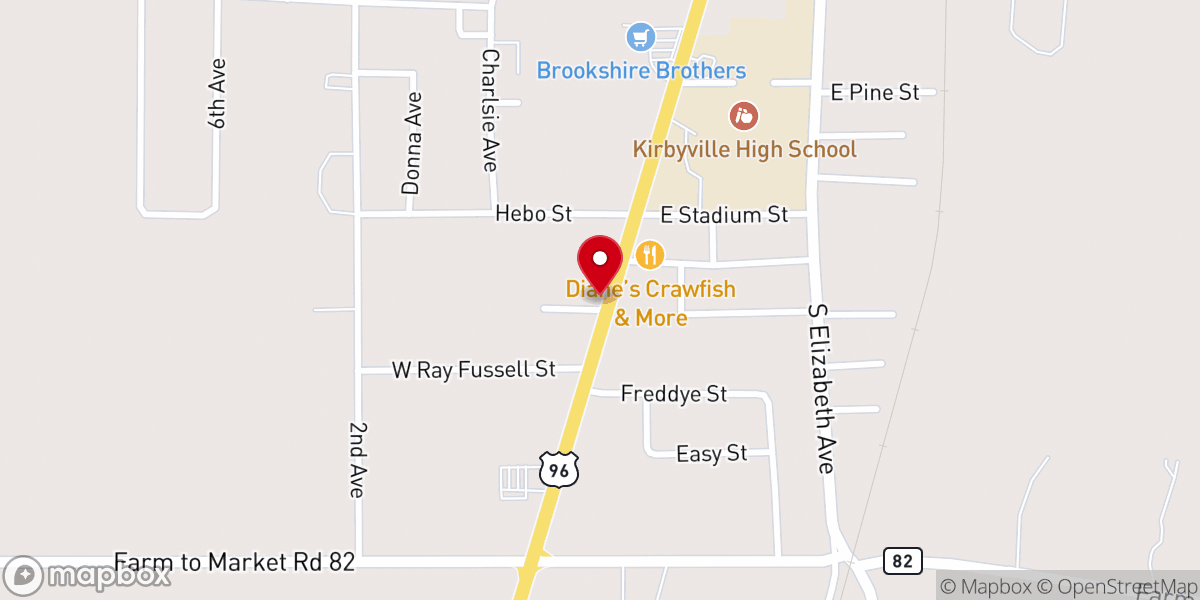 Map showing location of New Hope Ministries
