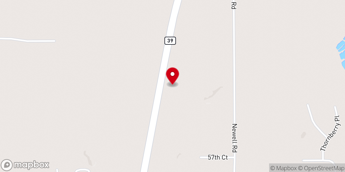 Map showing location of Cornerstone Church of God