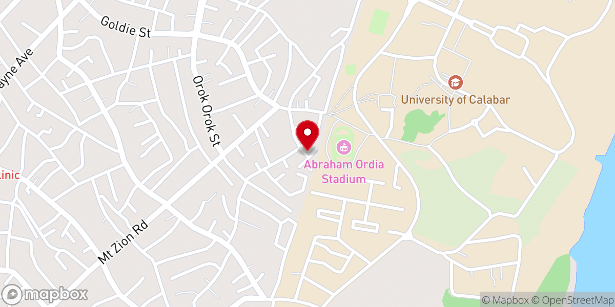 Map showing location of THE CAMPUS CHURCH CALABAR