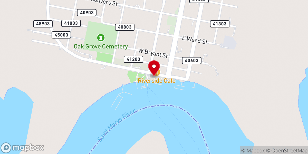 Map showing location of Cumberland Island National Seashore Visitor Center