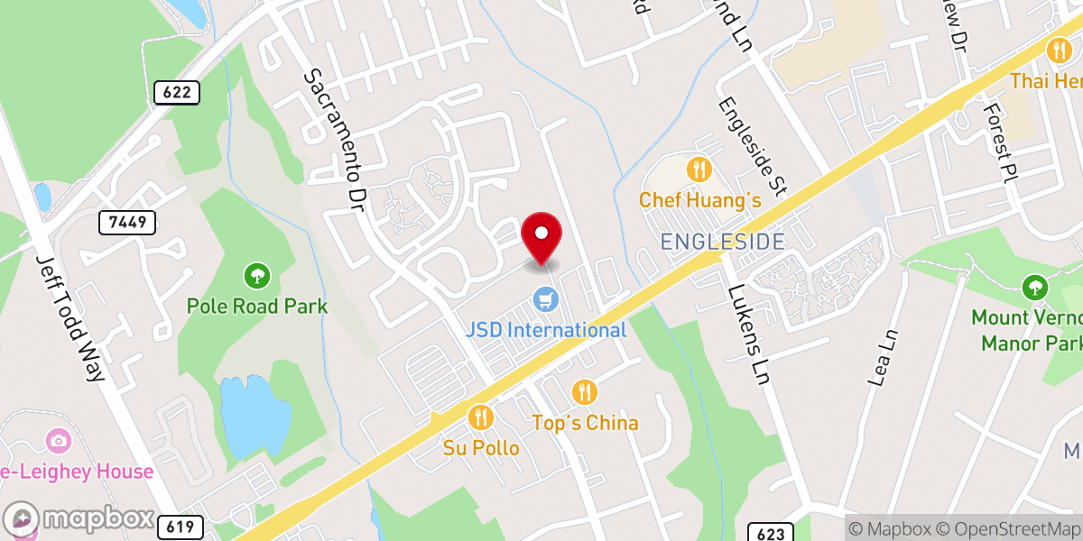 Map showing location of Ministerio Pentecostal Cristo Vive