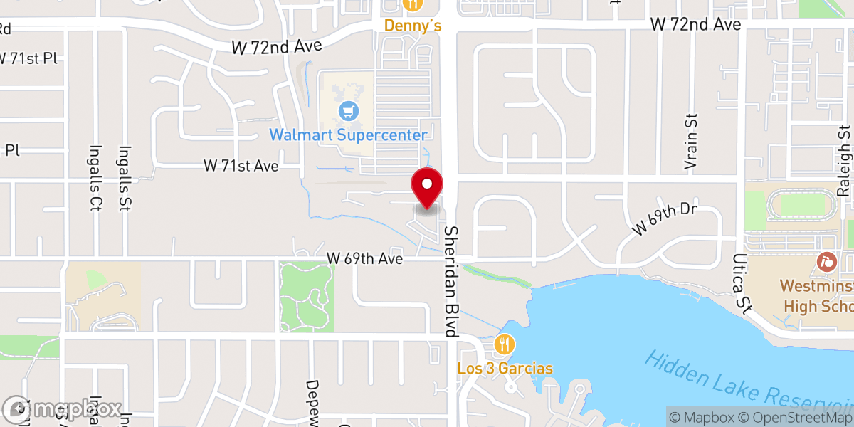 Map showing location of Grace Church of Arvada