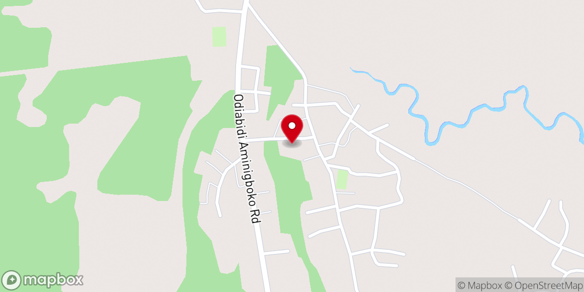 Map showing location of Foursquare Gospel Church Ogbakiri