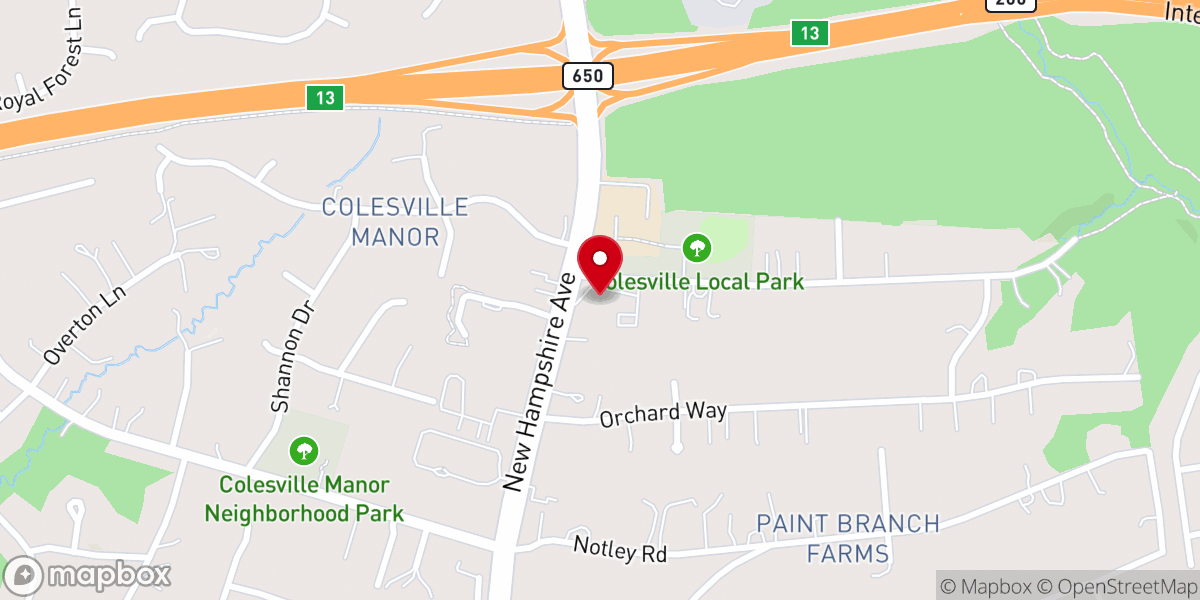 Map showing location of Ebenezer Christian Fellowship (Indian Pentecostal Church)