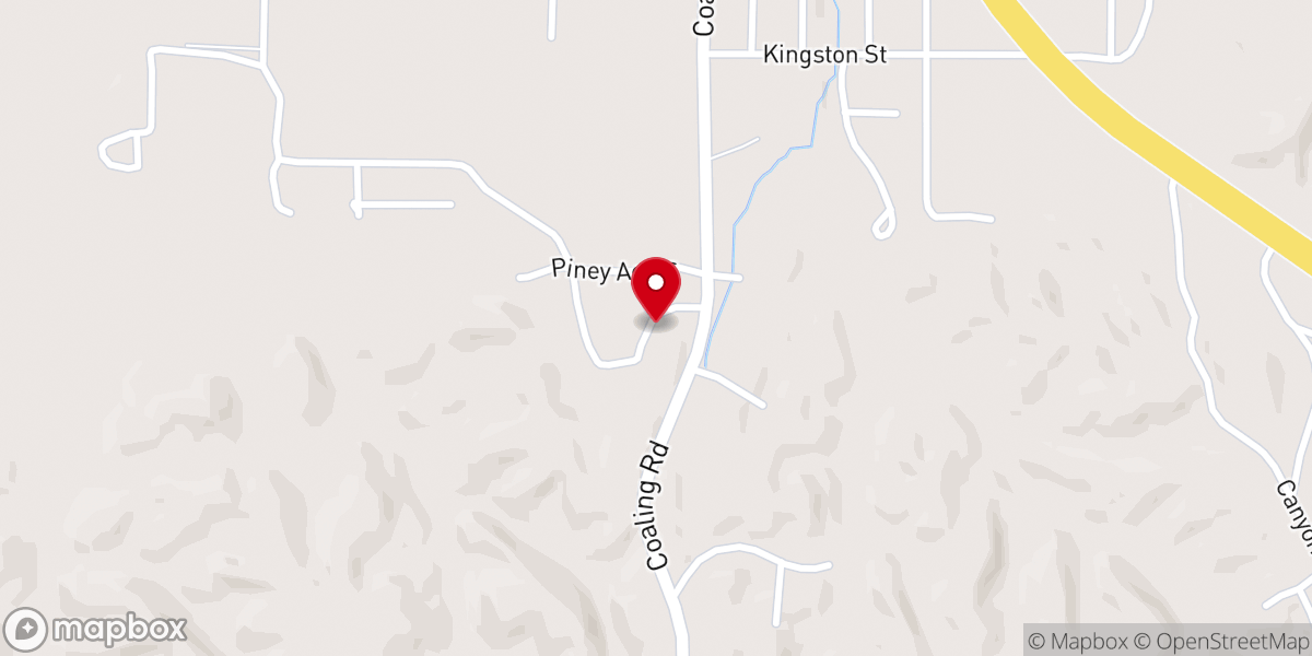 Map showing location of Early Rose Baptist Church