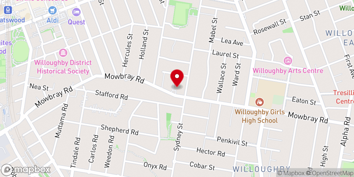 Map showing location of St Stephen's Anglican Church