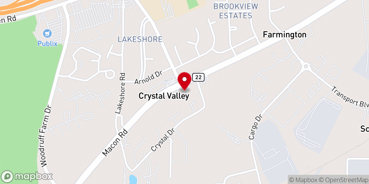 Map showing location of Church on the Trail