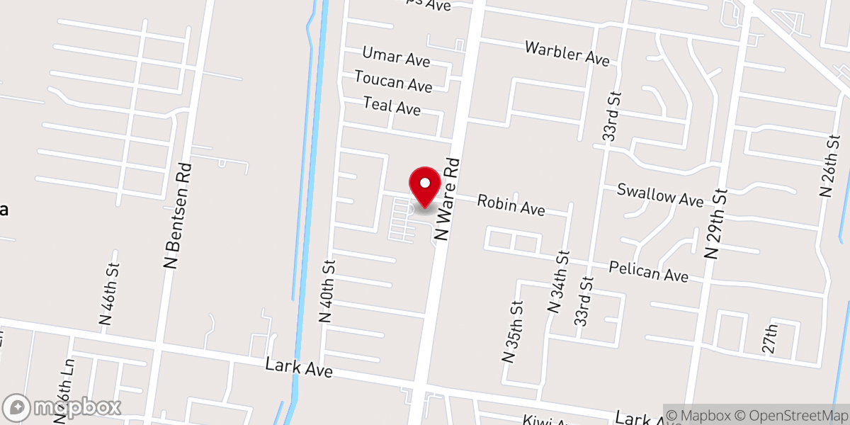 Map showing location of Iglesia Central Del Valle