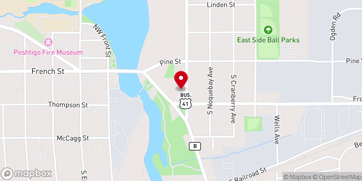 Map showing location of Pentecostal Apostolic Church
