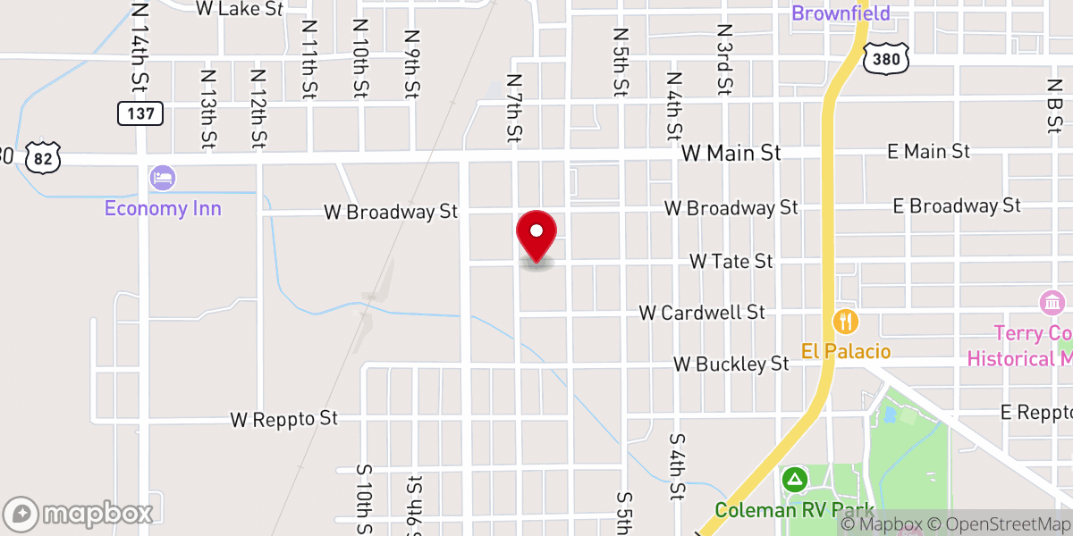 Map showing location of Victory Worship Center