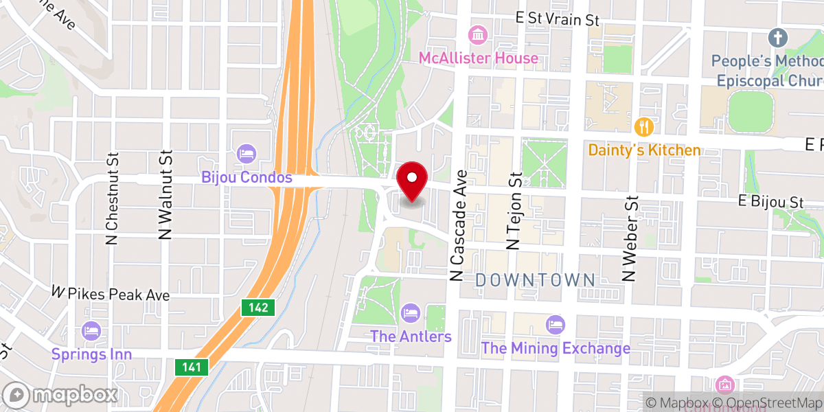 Map showing location of St. Mary's Cathedral