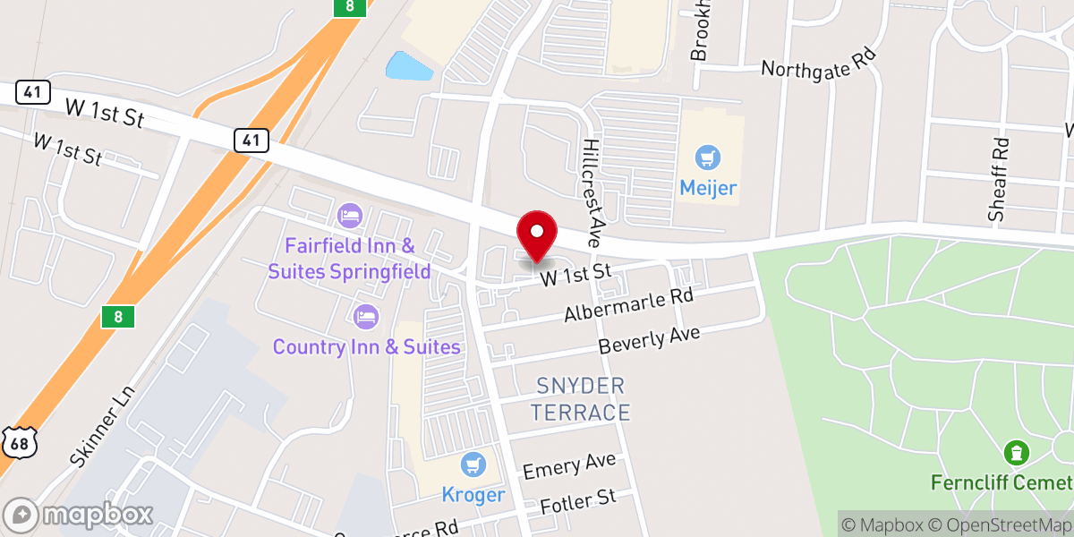 Map showing location of Circle of Light and Love Church