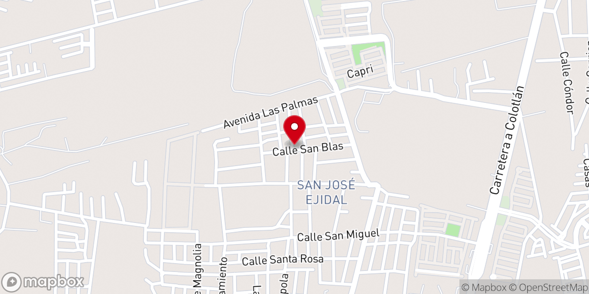 Map showing location of iglesia cristiana bautista nueva vida en cristo