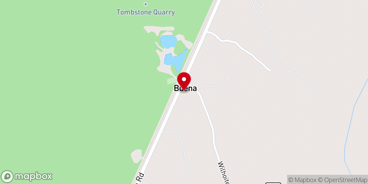 Map showing location of Cedar Grove Baptist Church