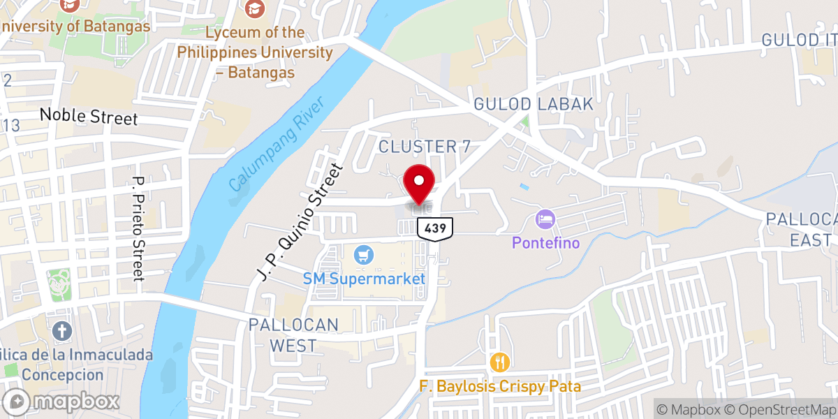 Map showing location of The Most Holy Trinity Parish Church