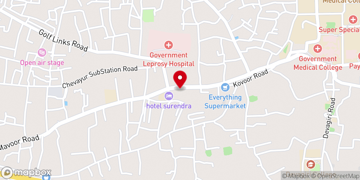 Map showing location of SHALOM AG CHURCH CHEVAYUR