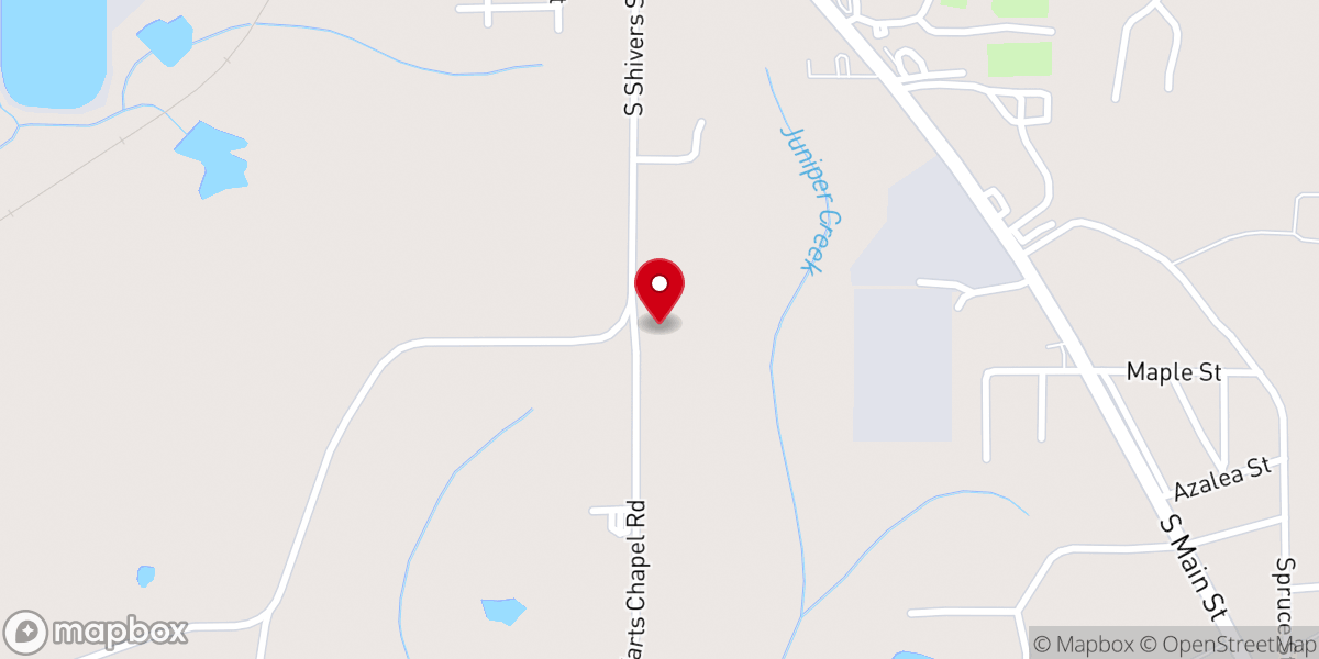 Map showing location of Merrill Chapel United Methodist