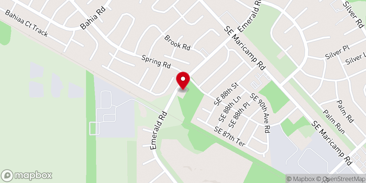 Map showing location of Silver Springs Shores Resource Center
