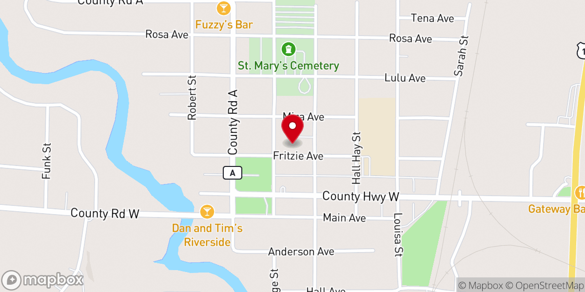 Map showing location of Faith Evangelical Presbyterian Church