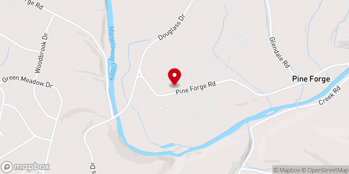Map showing location of Pine Forge Seventh-Day Adventist Church