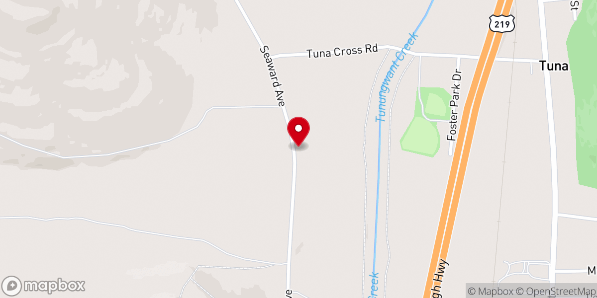 Map showing location of Faith Baptist Church