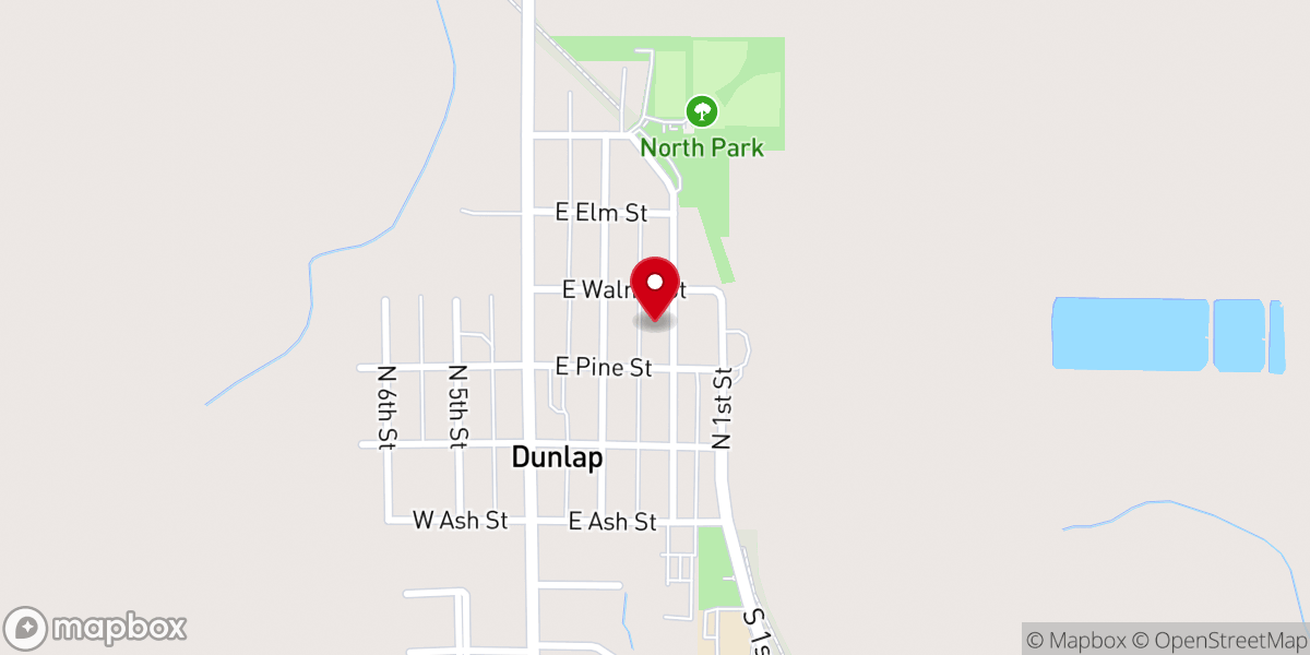 Map showing location of Little Church On the Prairie