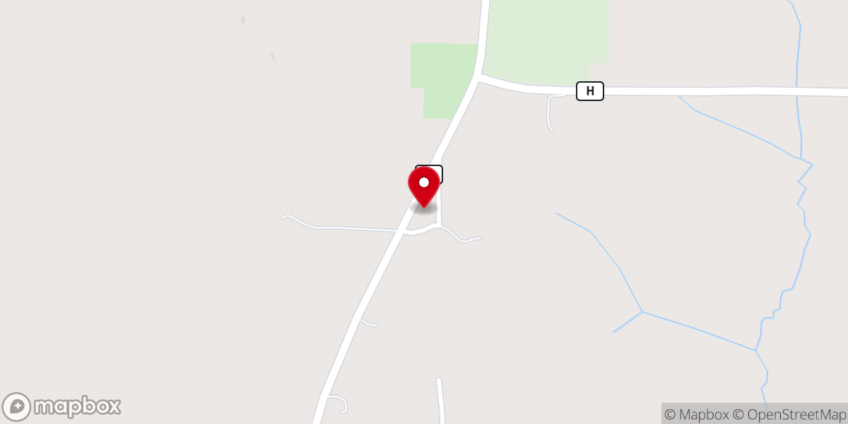 Map showing location of Frazier Baptist Church