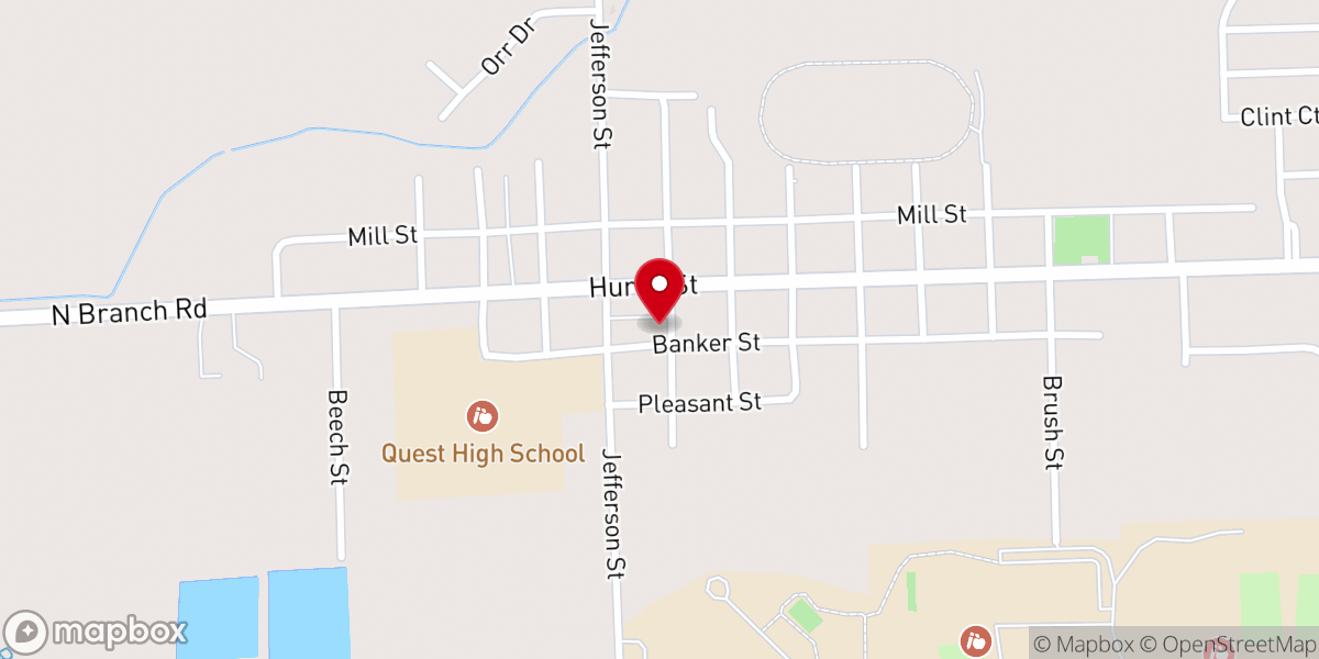 Map showing location of North Branch Wesleyan Church - Food Distribution Center