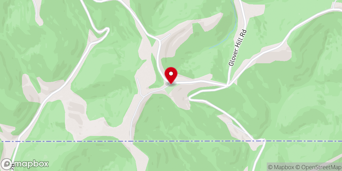 Map showing location of Pleasant Hill Church