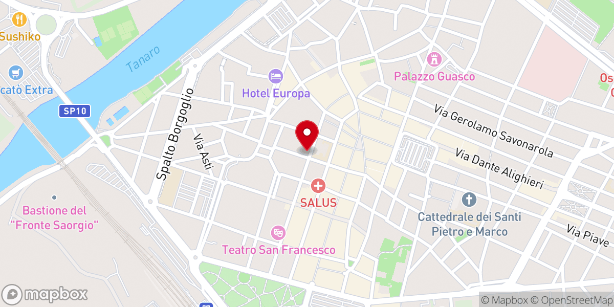 Map showing location of Chiesa dell'Annunziata