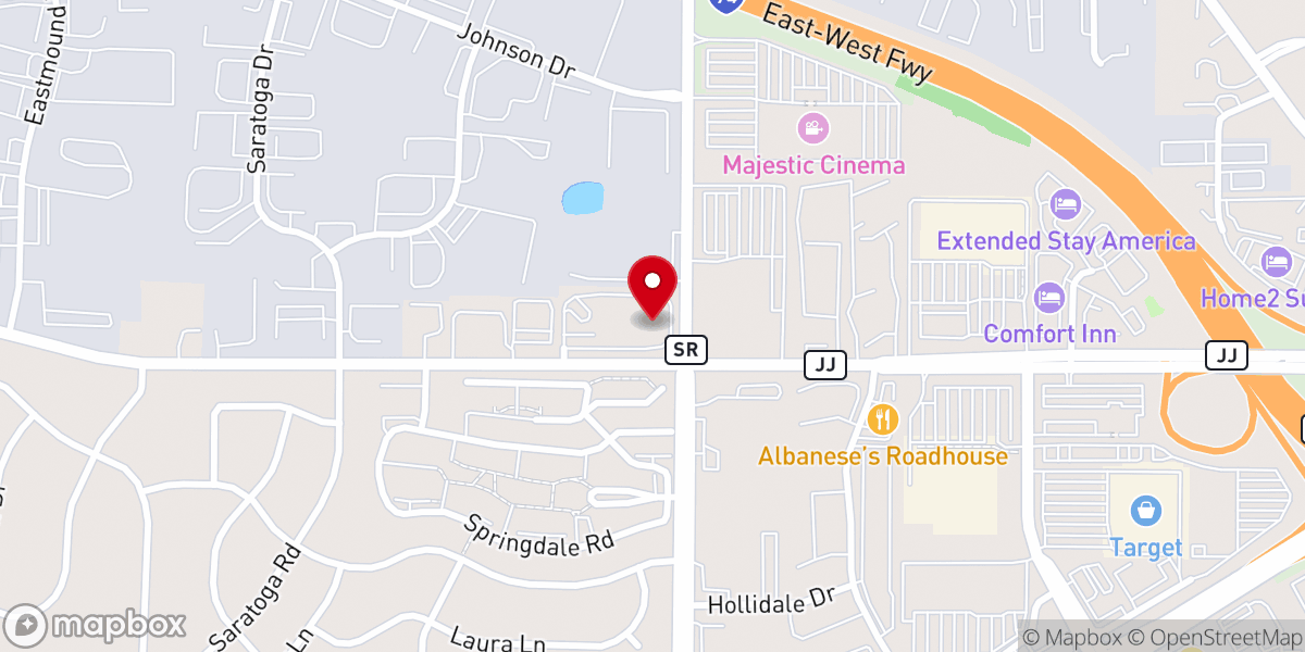 Map showing location of LifeSpring Church of Brookfield