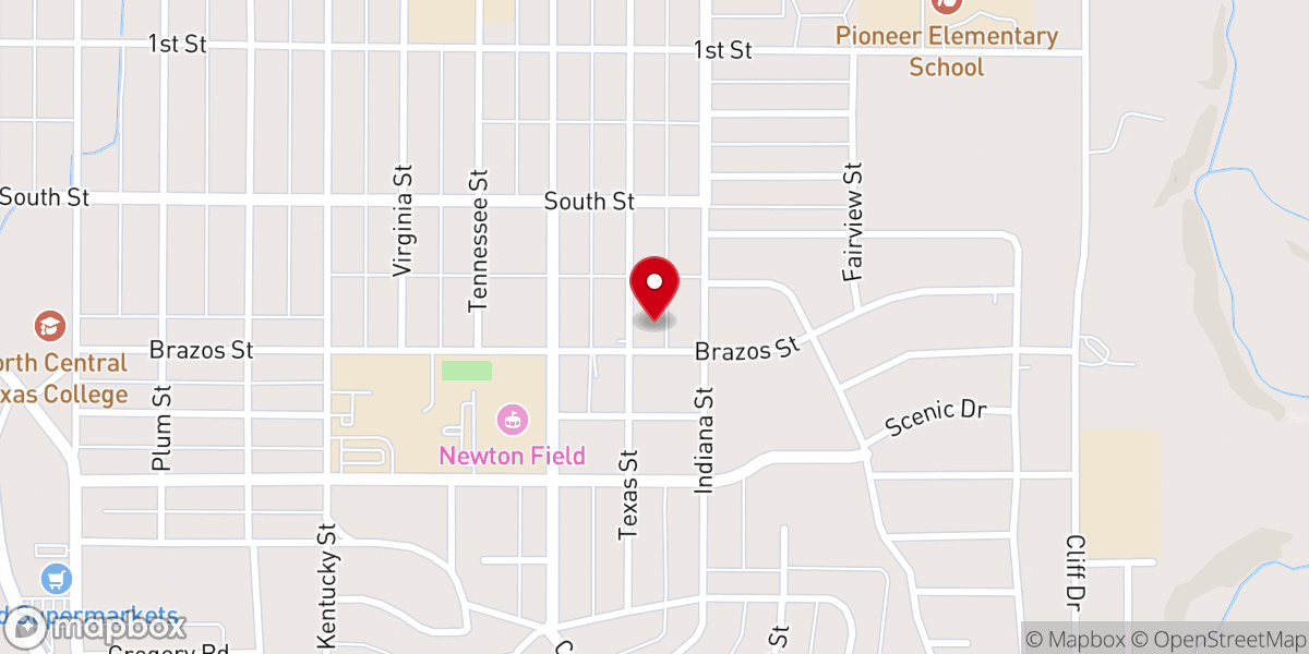 Map showing location of Heritage Methodist Church