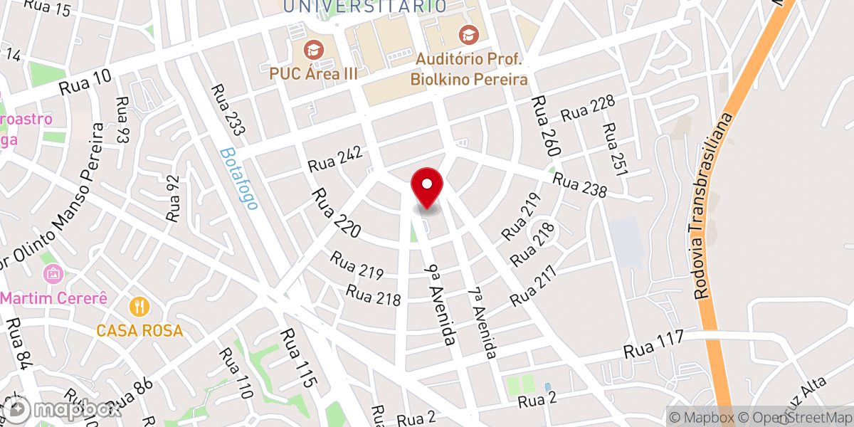 Map showing location of Paróquia São Francisco de Assis