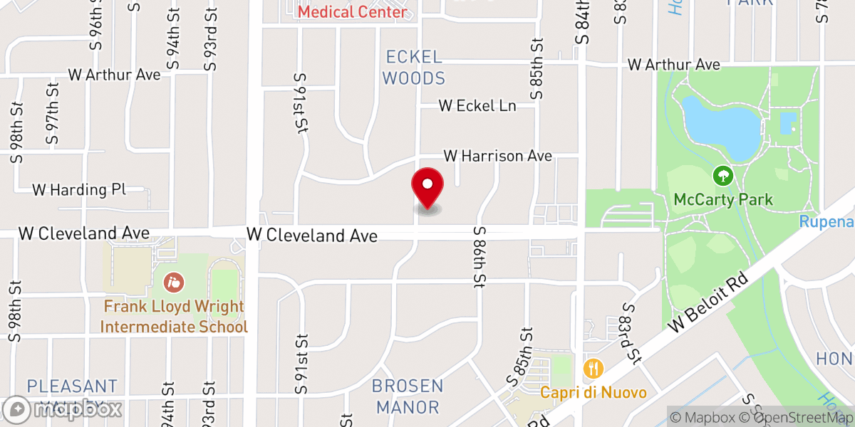 Map showing location of Word of Grace Bible Church