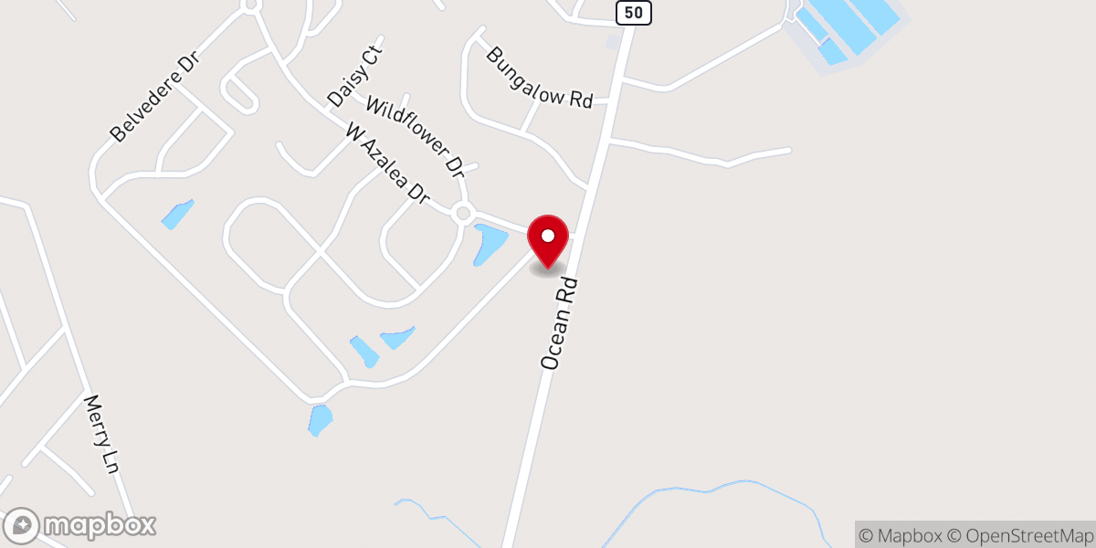 Map showing location of Holly Ridge Church of God