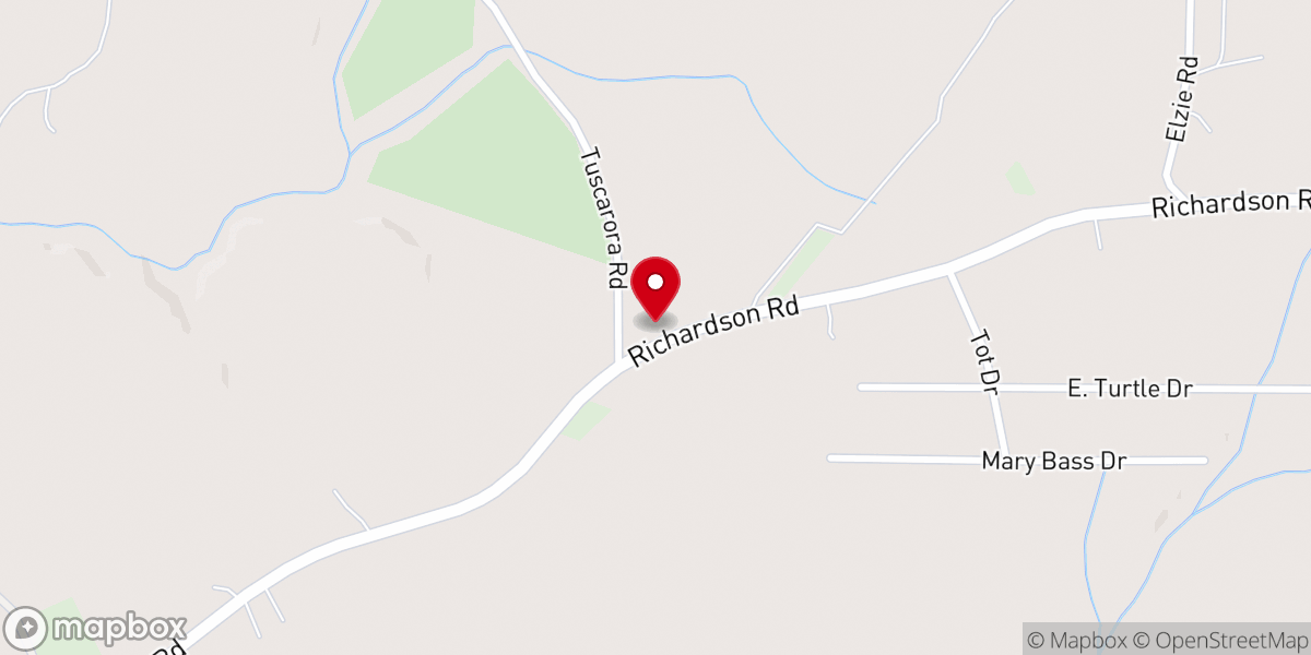Map showing location of St Paul Baptist Church