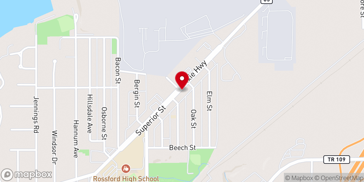 Map showing location of Maranatha Chapel