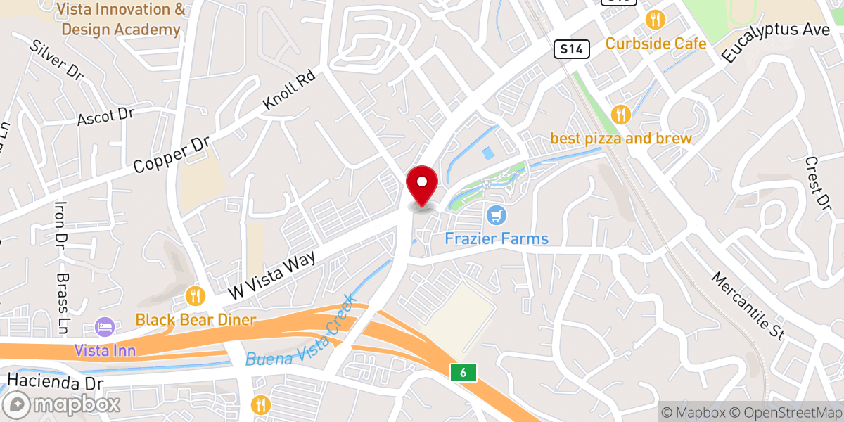 Map showing location of Greater Ebenezer Church of God in Christ