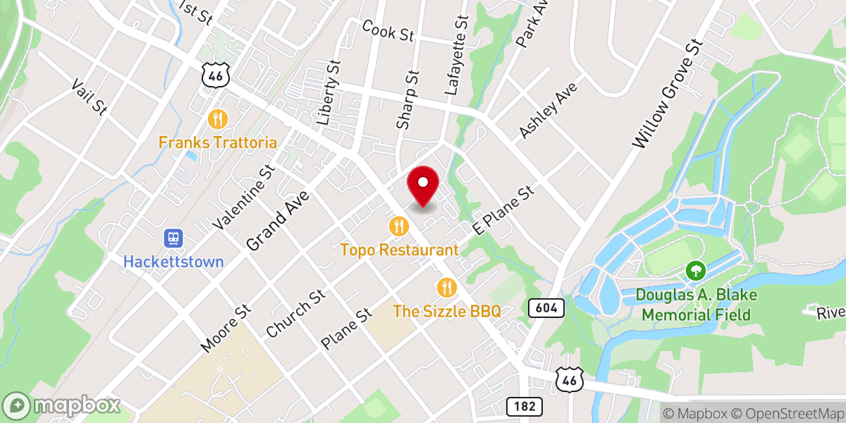 Map showing location of Trinity United Methodist Church