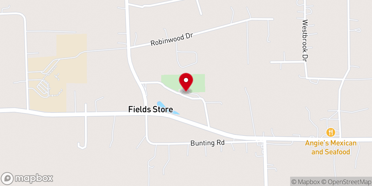 Map showing location of New Hope Methodist Church