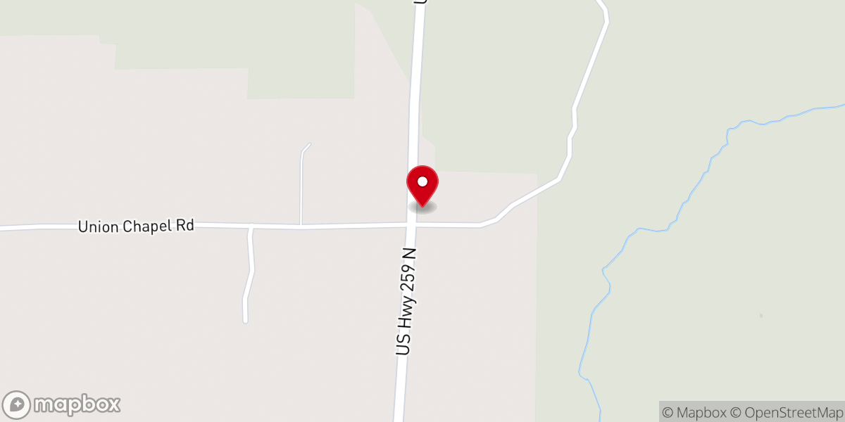 Map showing location of Union Chapel Mssnry Baptist Church